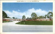 Waycross Georgia GA Al-Mar Motel c1950s-60s Postcard picture