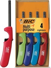 BIC Multi-Purpose Classic Edition Lighters,4-Count Utility Lighter W/ Metal Wand picture