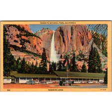 Yosemite Lodge Yosemite National Park California Vintage Postcard SPM4 picture