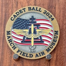 March Field Air Museum Cadet Ball 2024 NJROTC Challenge Coin  W#18 picture