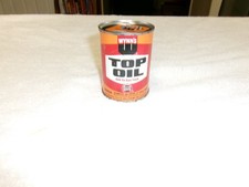Vintage Wynn's Top Oil Tin Can 4oz. Add to Gas Tank Checkered Flags picture