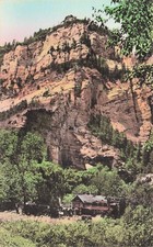 Flagstaff AZ Arizona Canyon Lodge Oak Creek Canon Hand Colored Vtg Postcard G41 picture