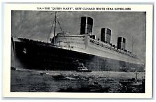 c1940 Queen Mary New Cunard White Star Superliner Steamer Ship Vintage Postcard picture