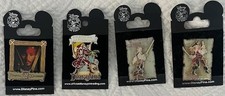 Disneyland Pins Pirates of the Caribbean 3d Lot of 4 including Capt Jack Sparrow picture