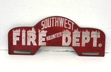 VTG Fire Department License Plate Topper SOUTHWEST NC Volunteer picture