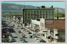 Main Street Grand Junction, CO Ford Vogue Vintage Chrome Postcard picture