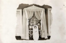 Funeral Photo Dead Child Casket Post Mortem RPPC Photo Postcard COPY picture
