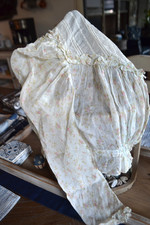 Half of Lovely Antique Victorian era Blouse for Doll Clothes, Fabric and Trim picture