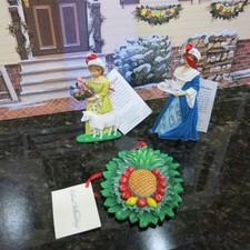 3 Colonial Williamsburg Ornaments still with tags $25.00 for the 3) picture