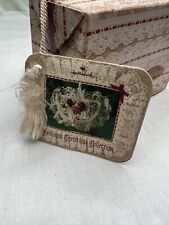 Hallmark Heirloom Christmas 1985 Trinket Heart Shaped Box with Tag FAST Ship picture