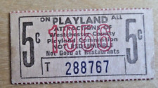 Rye Playland ticket 1956 5 cents Westchester New York picture