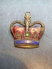 1937 VINTAGE ANTIQUE CUTTY SARK SCOTS SCOTCH WHISKEY CORONATION GEORGE VI PIN picture