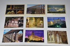 9 Spain Postcards Toledo Sevilla Las Ramblas Madrid El Alcazar Barcelona picture
