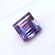 6.30 Ct Ceylon Purple Sapphire Certified Flawless Fancy Cut Loose Gem 10x8x6.7mm picture
