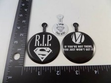 Vintage Death Of SUPERMAN Promo Comic Book Buttons / Pins picture