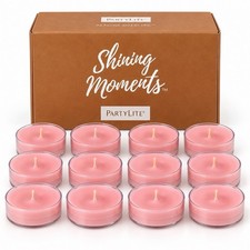 NIB PartyLite Moonflower Universal Tealight Candles 12 Ct Retired Scent NEW picture