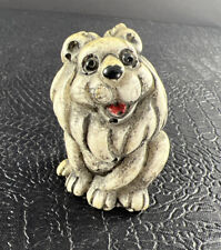 Mini Lion Figurine Resin 2” Happy Smiling Friendly Lion Statue Miniature picture