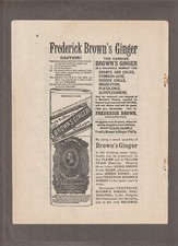 1885 FRED BROWN'S GINGER Magazine AD~FLATULENCE Remedy~PEARS Soap~ADELINA PATTI picture