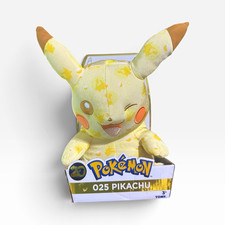TOMY Pokémon Pikachu 025 25th Anniversary Boxed Plush Stuffed Animal Yellow picture