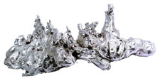 139.3 Gram 4.91 Ounce 3 1/10 x 1 4/5 Inch Casted Solid Silver Nugget EBS1373OTH picture