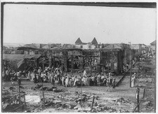 [Philippines, Manila, 1899: market scene outside ruins of old market] picture