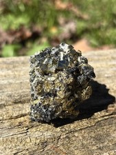 Natural Pyrite Cubes In Galena And Quartz- Beautiful 1.8” Pyrite Crystal Cluster picture