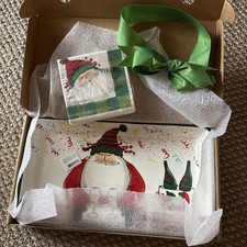 Vietri Old St Nick Limited  Rectangular Platter. RARE SOLD OUT 2018 EDITION picture