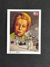 1968 Pearl S. Buck Card #182 Vintage Famous Geniuses Ediversa Quelcom picture