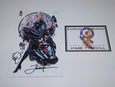 WHITE WIDOW #2 - STAR WARS EMPIRE JAMIE TYNDALL & BENNY POWELL SIGNED + COA NM picture