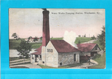 Vintage Postcard-Water Works Pumping Station, Winchester, KY. picture