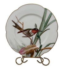 A Hache Pepin Lehalleur Vierzon Paris French Porcelain Hand Painted Bird Plate picture