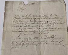 1796 French Revolutionary Letter Signed Bidault to Maître de Forges | Ironworks  picture