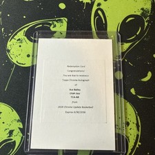 Topps 2026 Chrome Update Basketball Ace Bailey Autograph Redemption TCA-AB picture