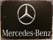FREE SHIPPING BUY / make OFFER B4 it’s SOLD Mercedes Benz 12x16 TIN SIGN (BO3) picture