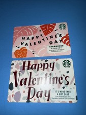 STARBUCKS 2018,2019 HAPPY VALENTINES DAY GIFT CARDS - BRAND NEW picture