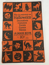 Vintage Rare 1926 Original Dennison The Bogie Book How To Entertain At Halloween picture