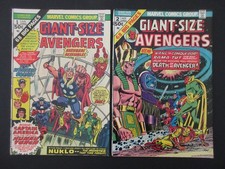 Giant-Size Avengers #1 & #2 1974 (LOT OF 2) FN/VF 1st Nuklo 2nd Invaders Kang picture