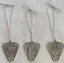 Harley-Davidson Ornaments 3 Different Pewter Motorcycle Models picture