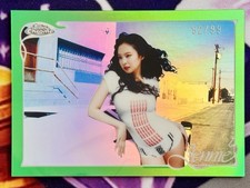 2026 Topps Chrome x Jennie Collection Jennie #23 Green Refractor /99 Ruby Album picture