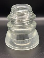 Vintage Hemingray 45 Heavy Clear Glass Collectible Insulator 7-42 Made In USA picture