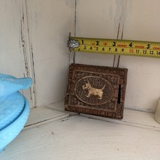 Vintage Burwood Products Co Scottie Dog Cigarette Trinket Box Composite 1930s picture