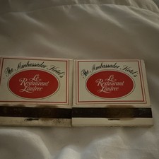 “2 Vintage 1960s Ambassador Hotel Los Angeles Le Restaurant Lautrec Matchbooks” picture