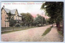 1910's EASTON ROAD KEYSTONES STATE NORMAL SCHOOL PA in FRONT of BLDGS POSTCARD picture