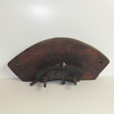 Vintage Cooper’s Croze Plane – Barrel Maker’s Tool – Tiger Oak Wood – 15