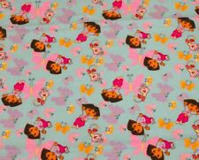 VINTAGE 2005 Viacom  DORA THE EXPLORER FABRIC 1. 3 (48'') Yd. x45'' BUTTERFLY picture