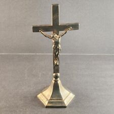 Brass Crucifix Jesus God Holy Spirit Catholic Christianity INRI 11
