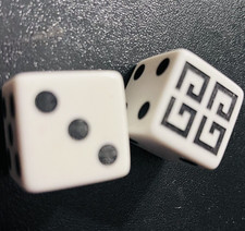 Givenchy 4 G Logo Dice set of 2 - Rare you will not find another set like this picture