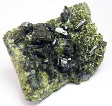 EPIDOTE STRONG GREEN FINE CRYSTALS on MATRIX from PERÚ....OUTSTANDING BRIGHTNESS picture