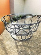 Wire Egg Basket Centerpiece For Displaying Eggs Flowers Fruit picture