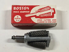 Vtg Boston Pencil Sharpener KS Champion SF-4 Speed Cutters With Carrier. NOS picture